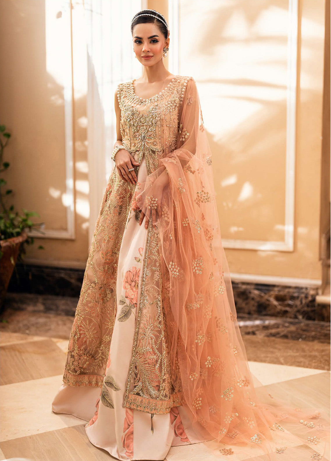 Mann Mein Tu by Mushq Embroidered Net Suits Unstitched 3 Piece - MQ25MMT MWD-07 ISHARAY Mann Mein Tu by Mushq Embroidered Net Suits Unstitched 3 Piece - MQ25MMT MWD-07 ISHARAY