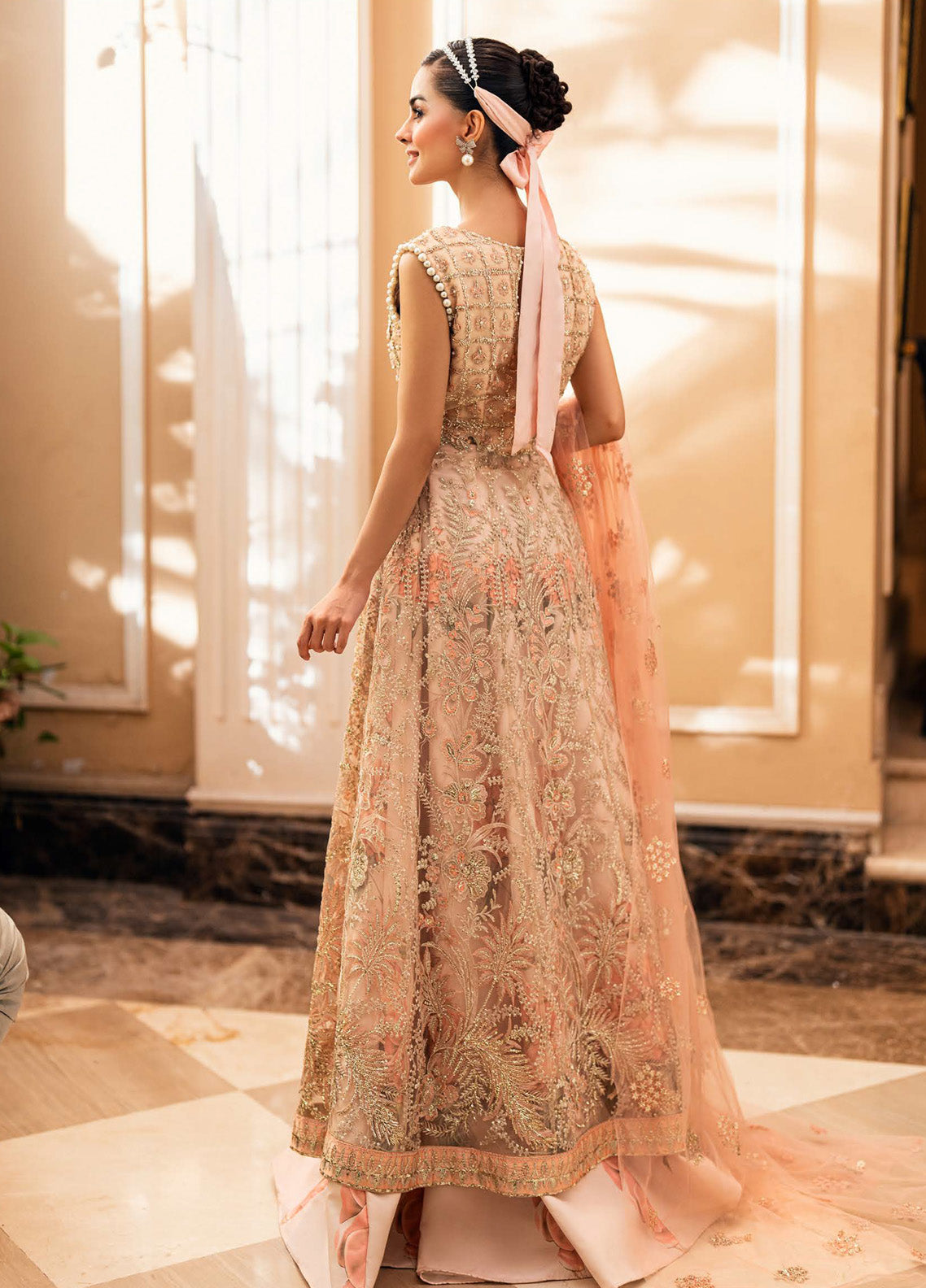 Mann Mein Tu by Mushq Embroidered Net Suits Unstitched 3 Piece - MQ25MMT MWD-07 ISHARAY Mann Mein Tu by Mushq Embroidered Net Suits Unstitched 3 Piece - MQ25MMT MWD-07 ISHARAY