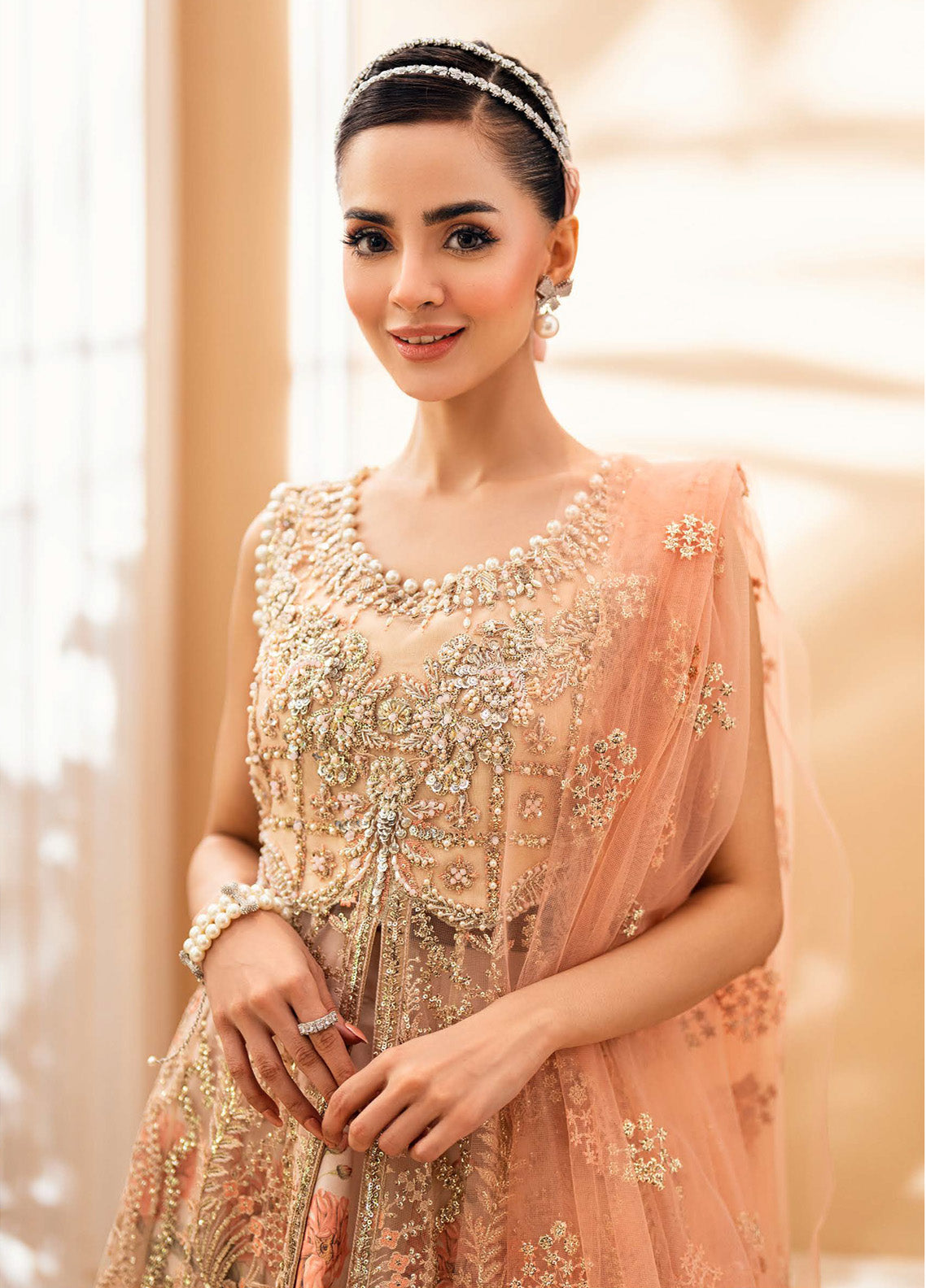 Mann Mein Tu by Mushq Embroidered Net Suits Unstitched 3 Piece - MQ25MMT MWD-07 ISHARAY Mann Mein Tu by Mushq Embroidered Net Suits Unstitched 3 Piece - MQ25MMT MWD-07 ISHARAY
