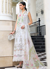 Maria B Luxury Embroidered Lawn 3 Piece Unstitched Suit MB26LLEV2 D-03