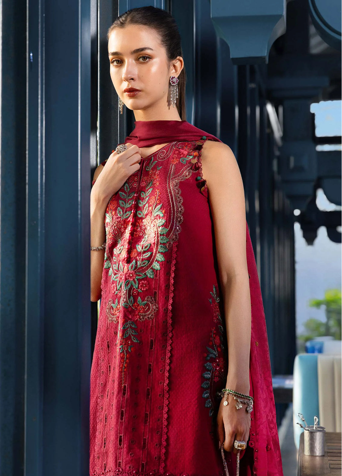 Maria B Luxury Embroidered Lawn 3 Piece Unstitched Suit MB26LLEV2 D-05 Maria B Luxury Embroidered Lawn 3 Piece Unstitched Suit MB26LLEV2 D-05