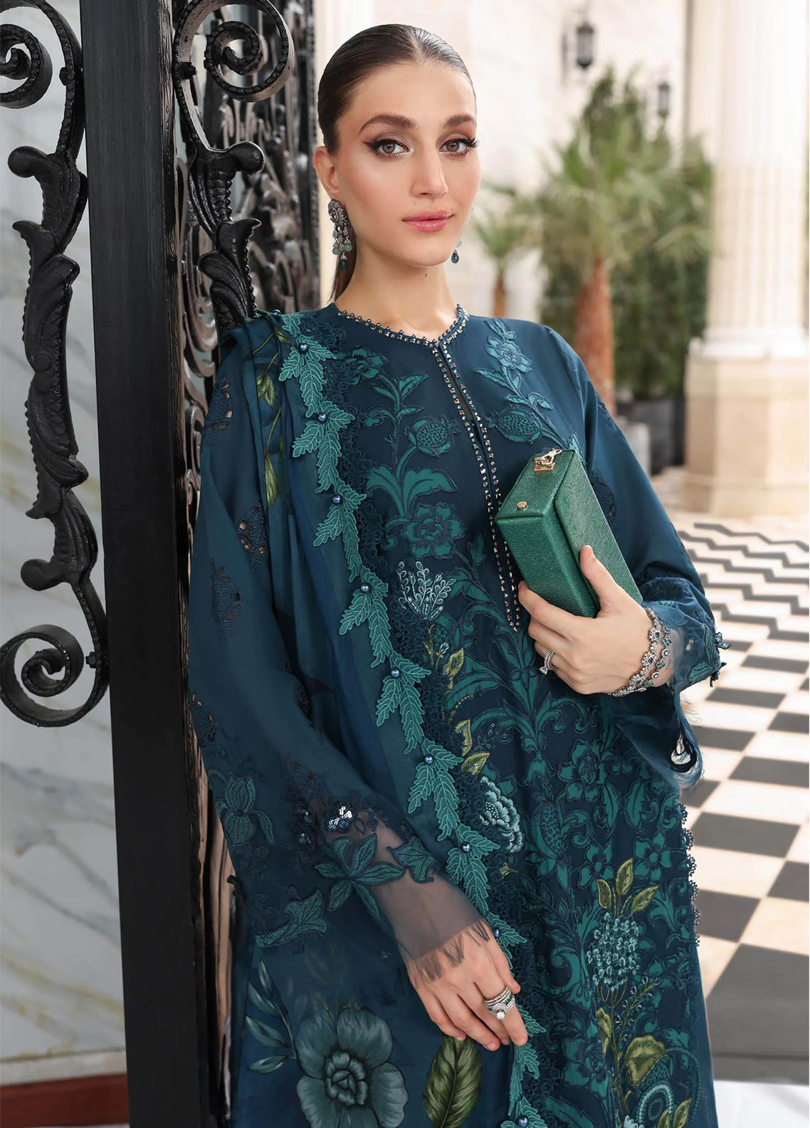 Maria B Luxury Embroidered Lawn 3 Piece Unstitched Suit MB26LLEV2 D-06 Maria B Luxury Embroidered Lawn 3 Piece Unstitched Suit MB26LLEV2 D-06