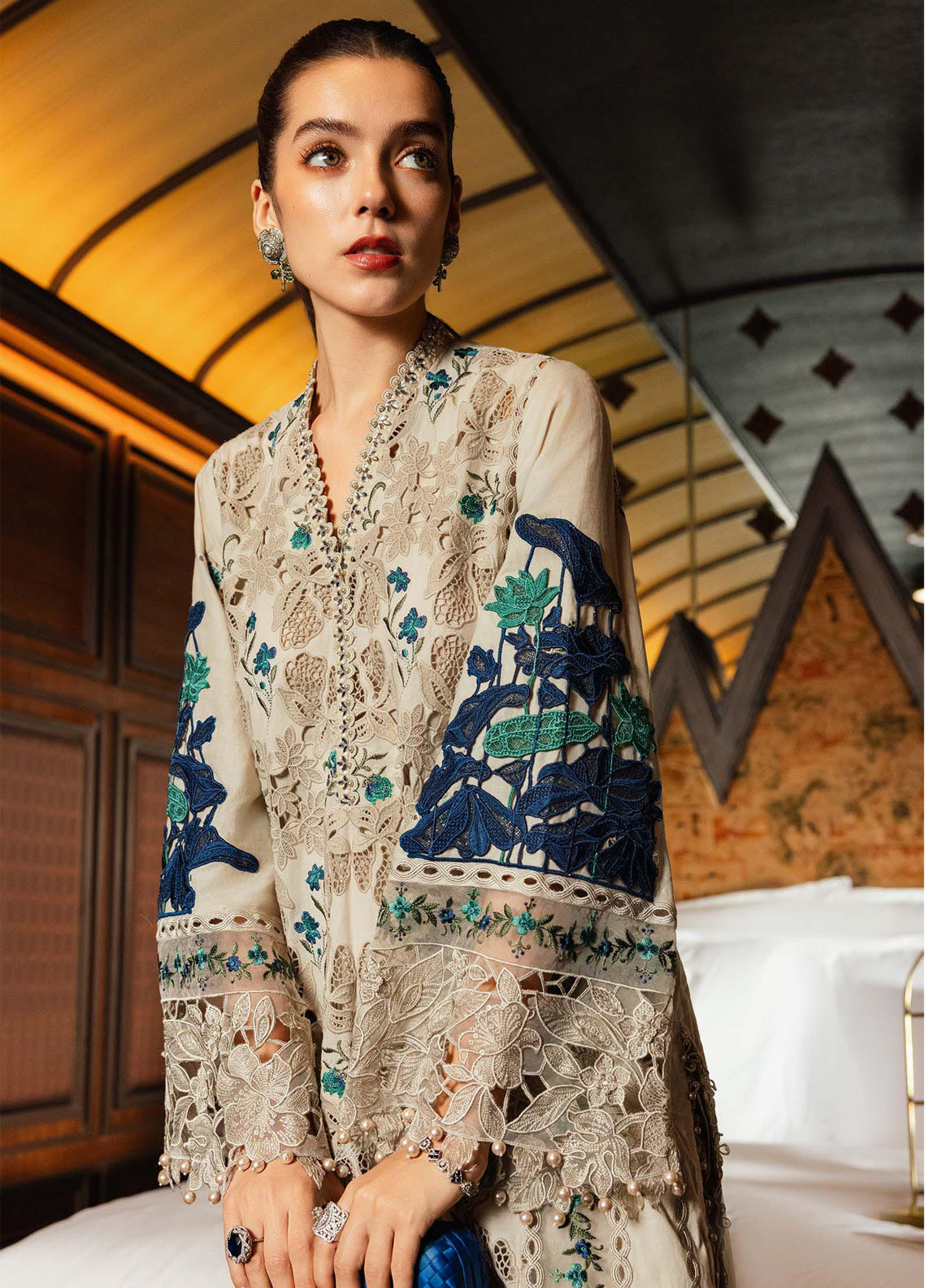 Maria B Luxury Embroidered Lawn 3 Piece Unstitched Suit MB26LLEV2 D-08 Maria B Luxury Embroidered Lawn 3 Piece Unstitched Suit MB26LLEV2 D-08