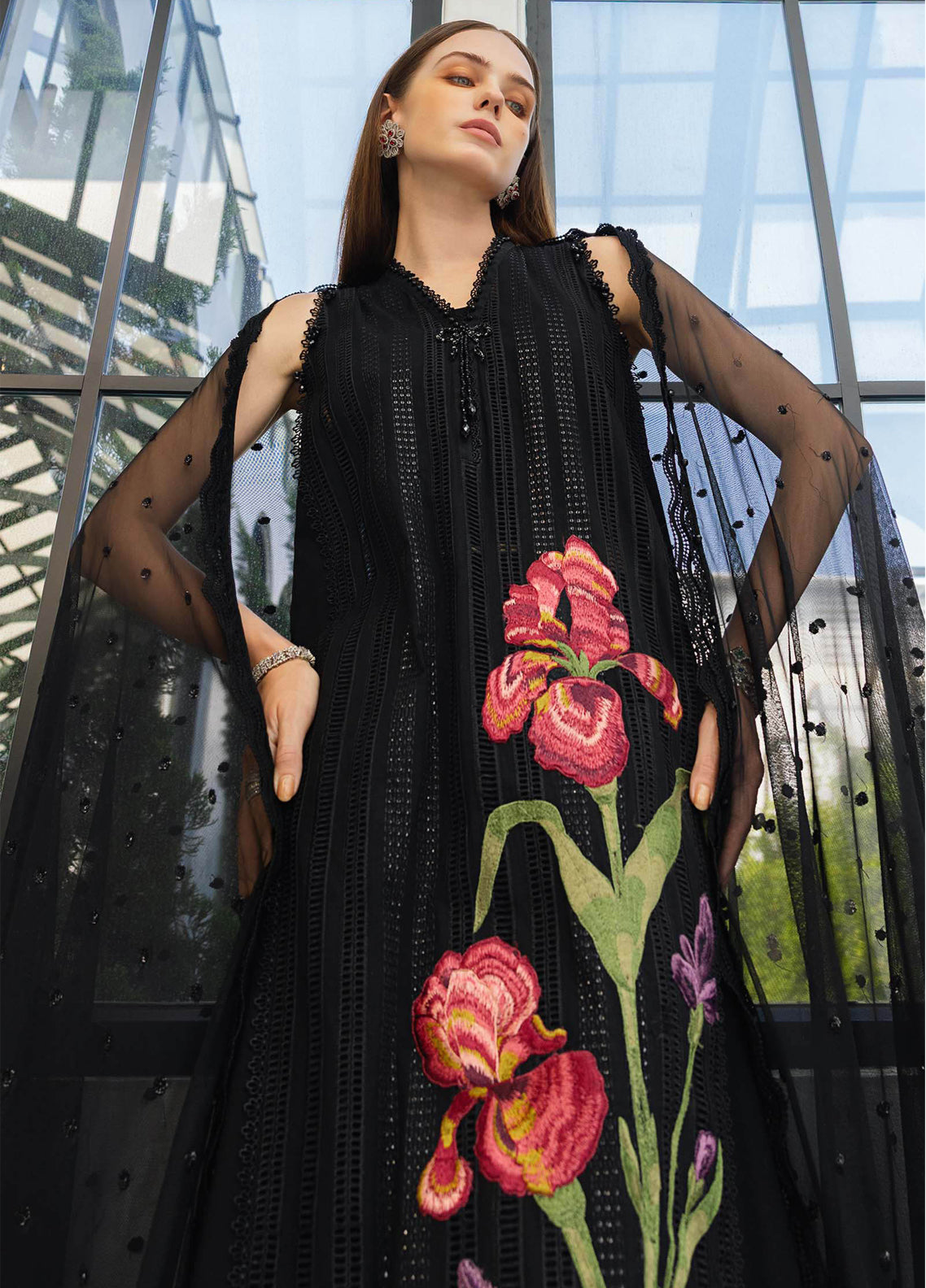 Maria B Luxury Embroidered Lawn 3 Piece Unstitched Suit MB26LLEV2 D-10 Maria B Luxury Embroidered Lawn 3 Piece Unstitched Suit MB26LLEV2 D-10