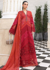 Maria B Luxury Embroidered Lawn 3 Piece Unstitched Suit MB26LLEV2 D-13