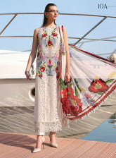Maria B Luxury Embroidered Lawn 3 Piece Unstitched Suit MB26LLE D-10A