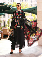 Maria B Luxury Embroidered Lawn 3 Piece Unstitched Suit MB26LLE D-10B