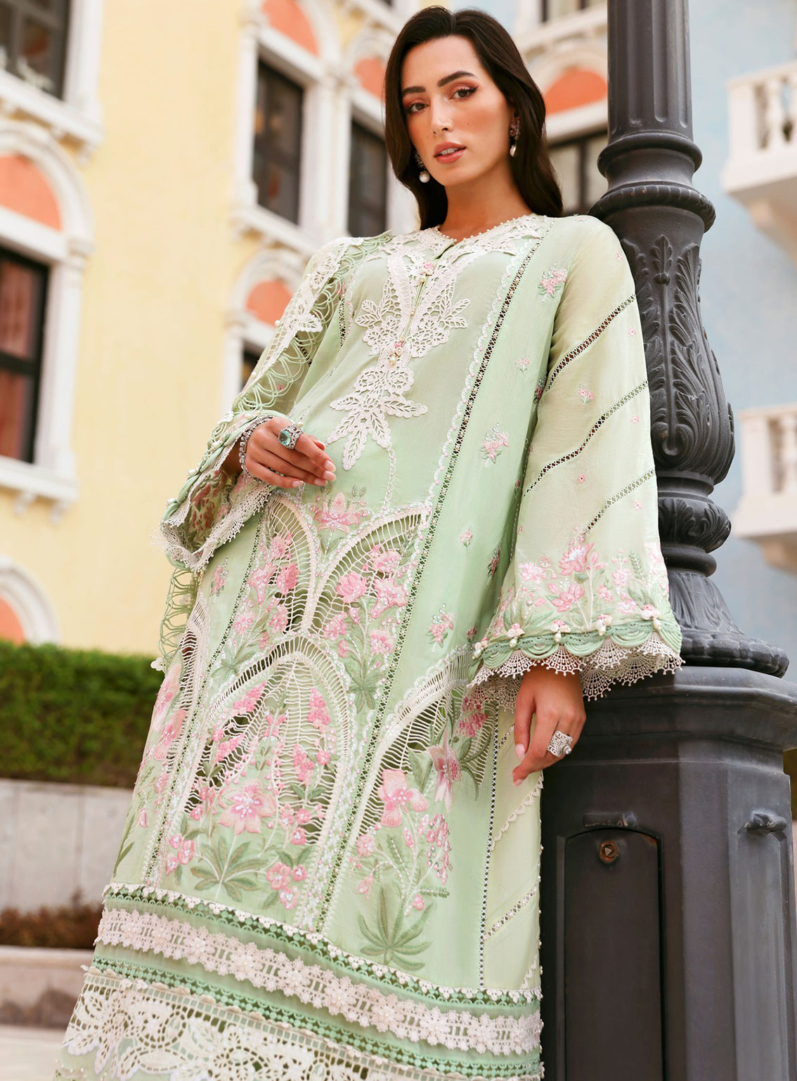Maria B Luxury Embroidered Lawn 3 Piece Unstitched Suit MB26LLE D-11A Maria B Luxury Embroidered Lawn 3 Piece Unstitched Suit MB26LLE D-11A