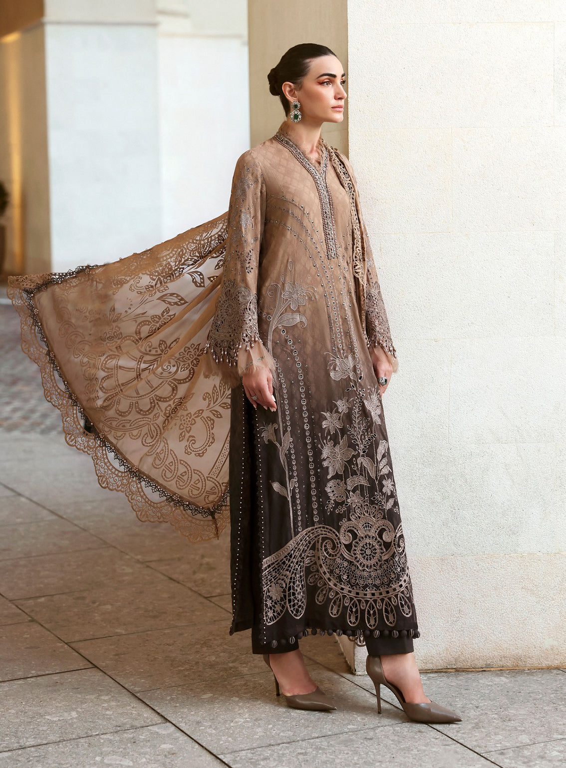 Maria B Luxury Embroidered Lawn 3 Piece Unstitched Suit MB26LLE D-1A Maria B Luxury Embroidered Lawn 3 Piece Unstitched Suit MB26LLE D-1A