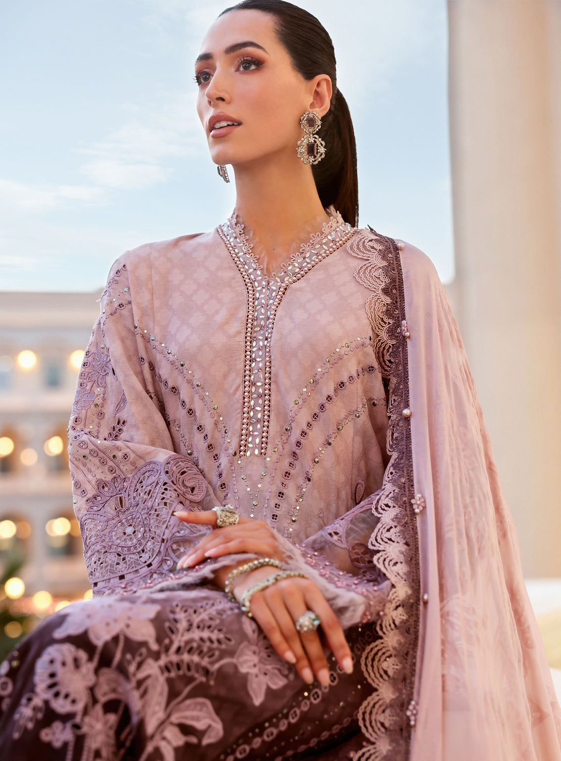 Maria B Luxury Embroidered Lawn 3 Piece Unstitched Suit MB26LLE D-1B Maria B Luxury Embroidered Lawn 3 Piece Unstitched Suit MB26LLE D-1B