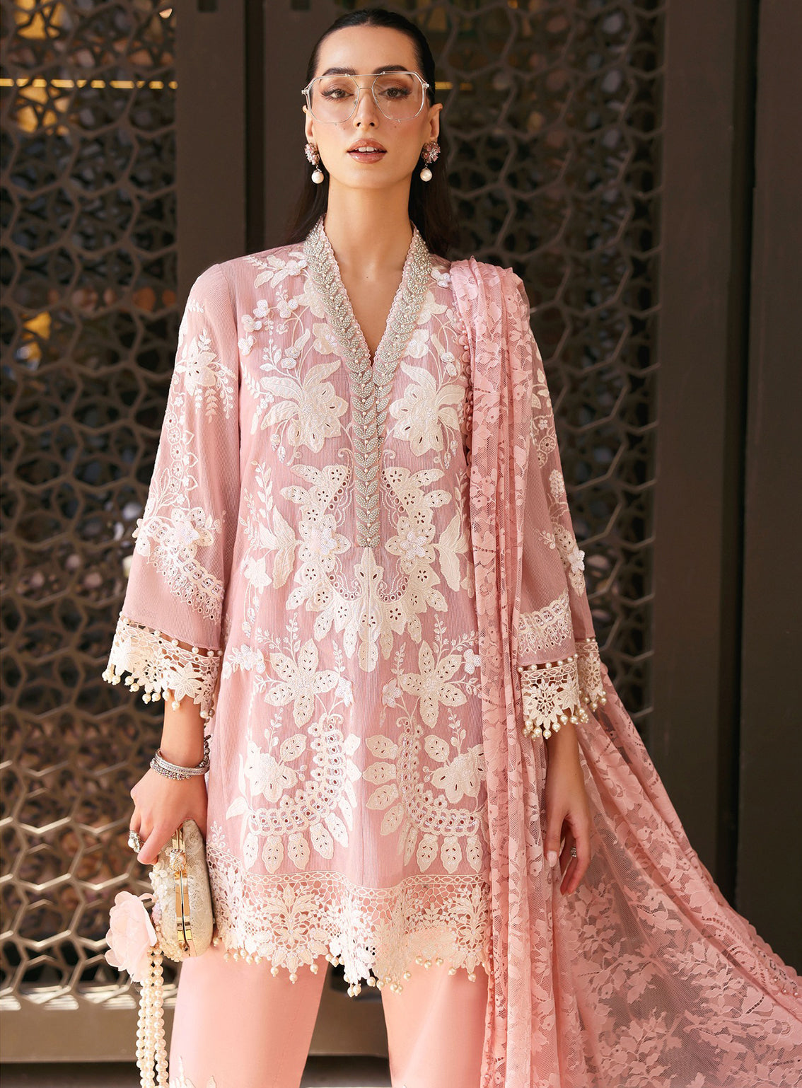 Maria B Luxury Embroidered Lawn 3 Piece Unstitched Suit MB26LLE D-3A Maria B Luxury Embroidered Lawn 3 Piece Unstitched Suit MB26LLE D-3A