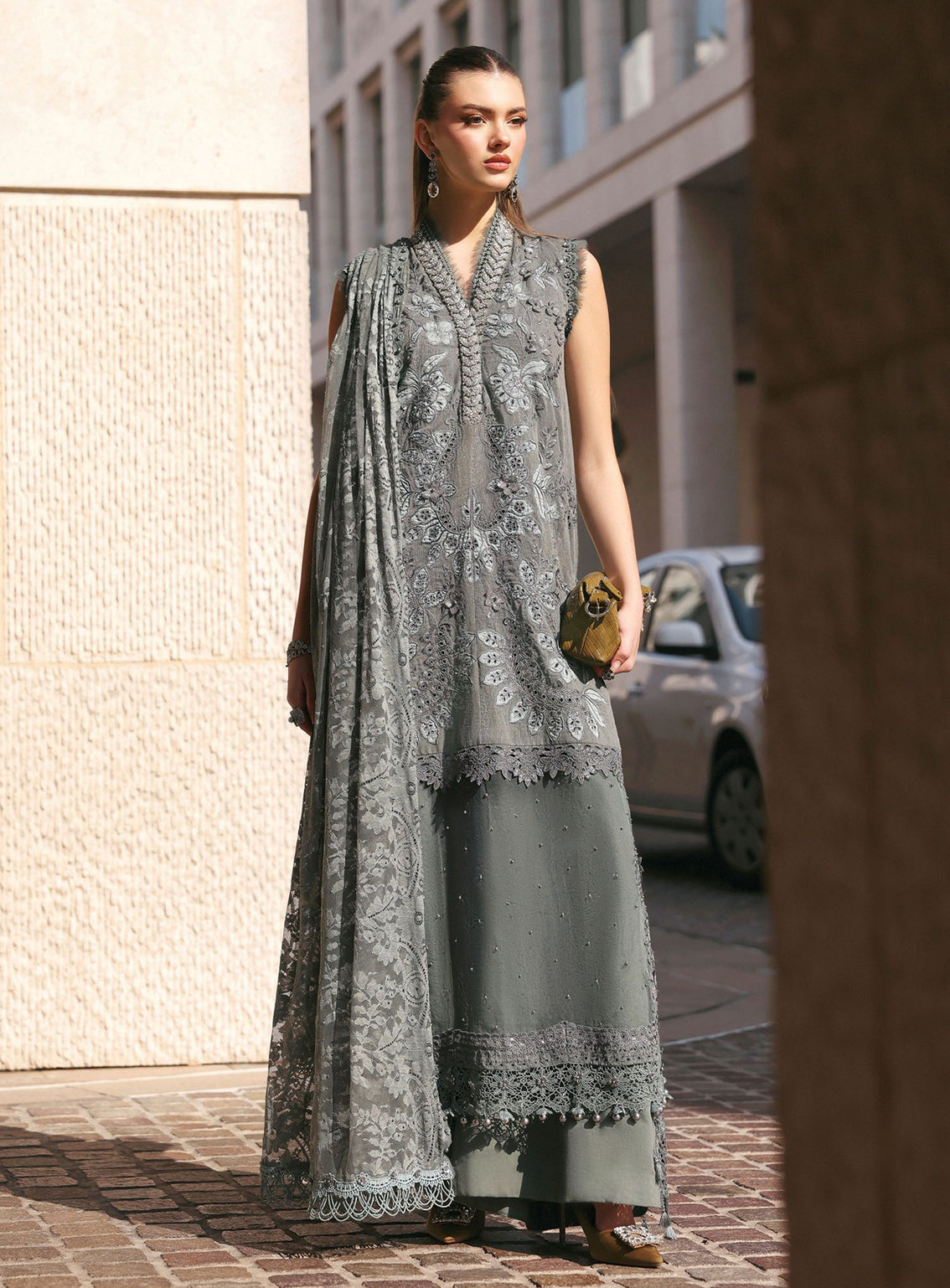 Maria B Luxury Embroidered Lawn 3 Piece Unstitched Suit MB26LLE D-3B Maria B Luxury Embroidered Lawn 3 Piece Unstitched Suit MB26LLE D-3B