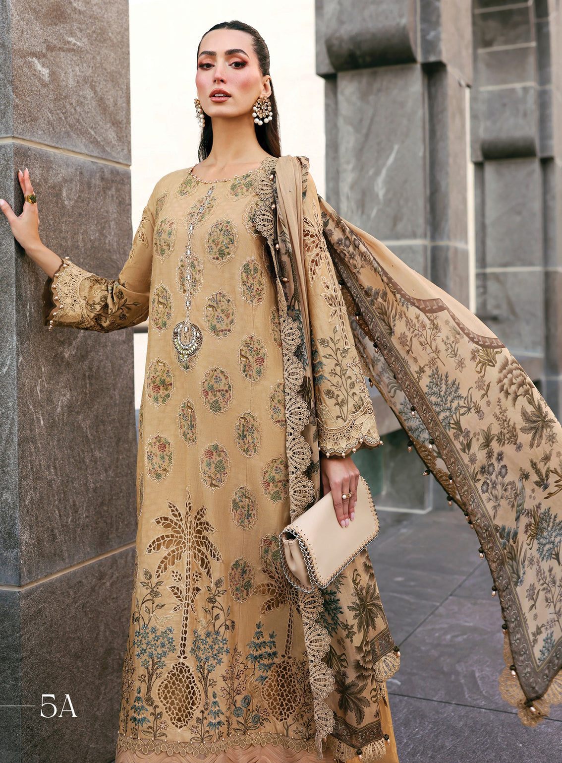 Maria B Luxury Embroidered Lawn 3 Piece Unstitched Suit MB26LLE D-5A Maria B Luxury Embroidered Lawn 3 Piece Unstitched Suit MB26LLE D-5A