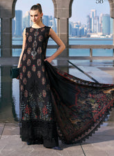 Maria B Luxury Embroidered Lawn 3 Piece Unstitched Suit MB26LLE D-5B