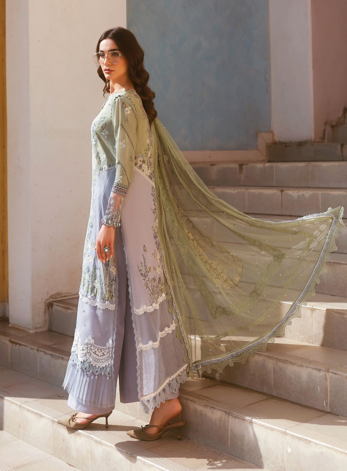 Maria B Luxury Embroidered Lawn 3 Piece Unstitched Suit MB26LLE D-6B Maria B Luxury Embroidered Lawn 3 Piece Unstitched Suit MB26LLE D-6B