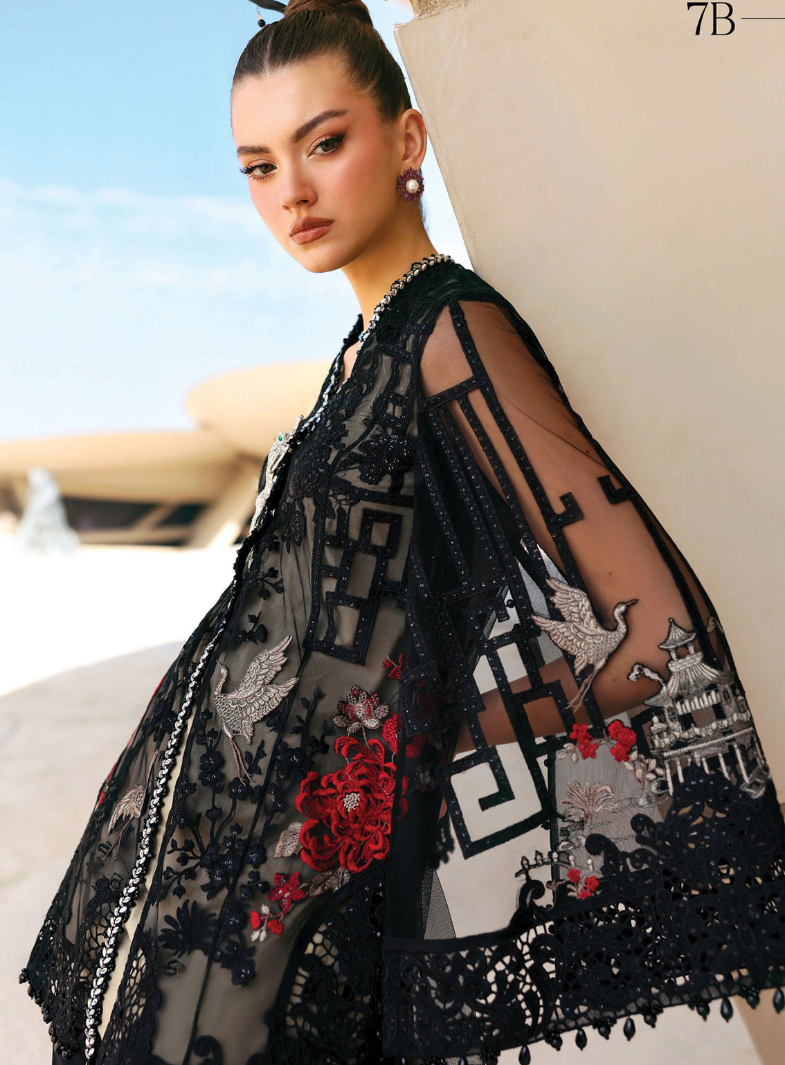 Maria B Luxury Embroidered Lawn 3 Piece Unstitched Suit MB26LLE D-7B Maria B Luxury Embroidered Lawn 3 Piece Unstitched Suit MB26LLE D-7B