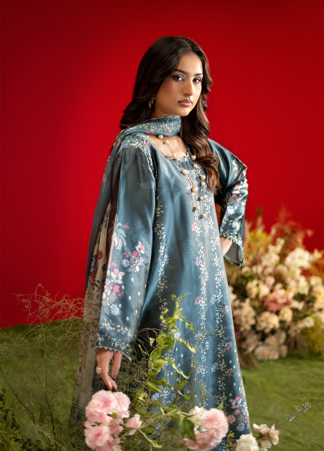 Marine By Rashid Textile Digitaly Printed Luxury Silk 3 Piece Unstitched Suit RT26MLS D-3904 Marine By Rashid Textile Digitaly Printed Luxury Silk 3 Piece Unstitched Suit RT26MLS D-3904
