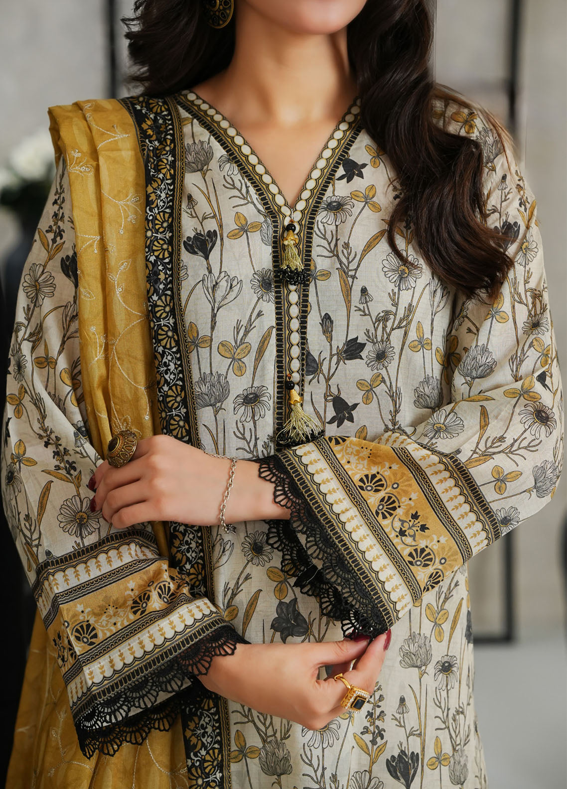 Mariyah By VS Textile Chikankari Lawn 3 Piece Unstitched Suit VS26MECV2 D-47 Mariyah By VS Textile Chikankari Lawn 3 Piece Unstitched Suit VS26MECV2 D-47