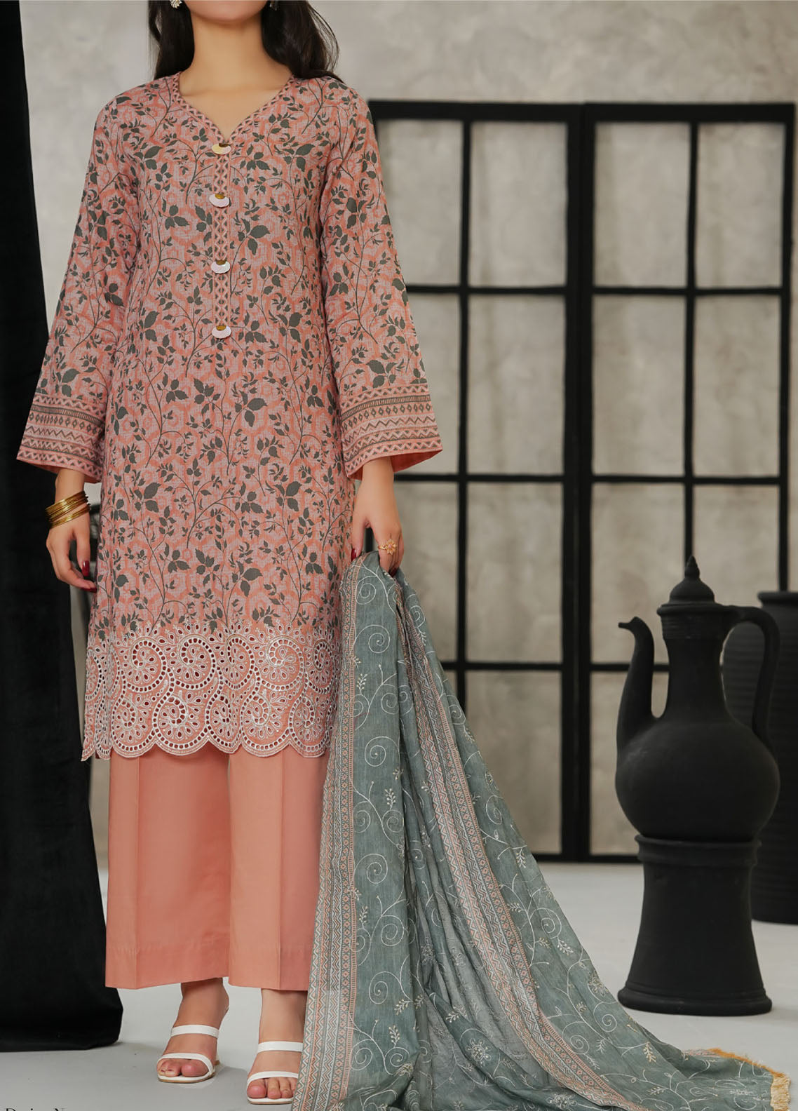 Mariyah By VS Textile Chikankari Lawn 3 Piece Unstitched Suit VS26MECV2 D-48 Mariyah By VS Textile Chikankari Lawn 3 Piece Unstitched Suit VS26MECV2 D-48