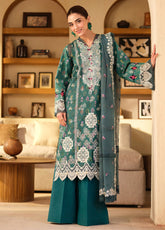 Maryum Hussain Embroidered Lawn Suits Unstitched 3 Piece - MH25LL 05 SEASHELL