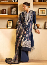 Maryum Hussain Embroidered Lawn Suits Unstitched 3 Piece - MH25LL 07 TWILIGHT