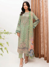 Mashaal By Ramsha Embroidered Lawn Suits Unstitched 3 Piece - RM24ML 1101