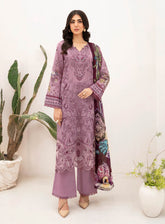 Mashaal By Ramsha Embroidered Lawn Suits Unstitched 3 Piece - RM24ML 1103