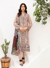 Mashaal By Ramsha Embroidered Lawn Suits Unstitched 3 Piece - RM24ML 1106