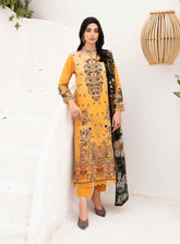 Mashaal By Ramsha Embroidered Lawn Suits Unstitched 3 Piece - RM24ML 1111