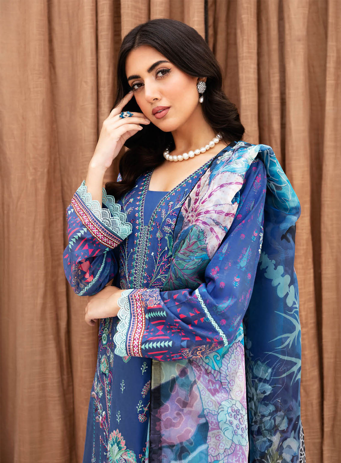 Mashaal By Ramsha Embroidered Lawn Suits Unstitched 3 Piece - RM24ML 1112 Mashaal By Ramsha Embroidered Lawn Suits Unstitched 3 Piece - RM24ML 1112
