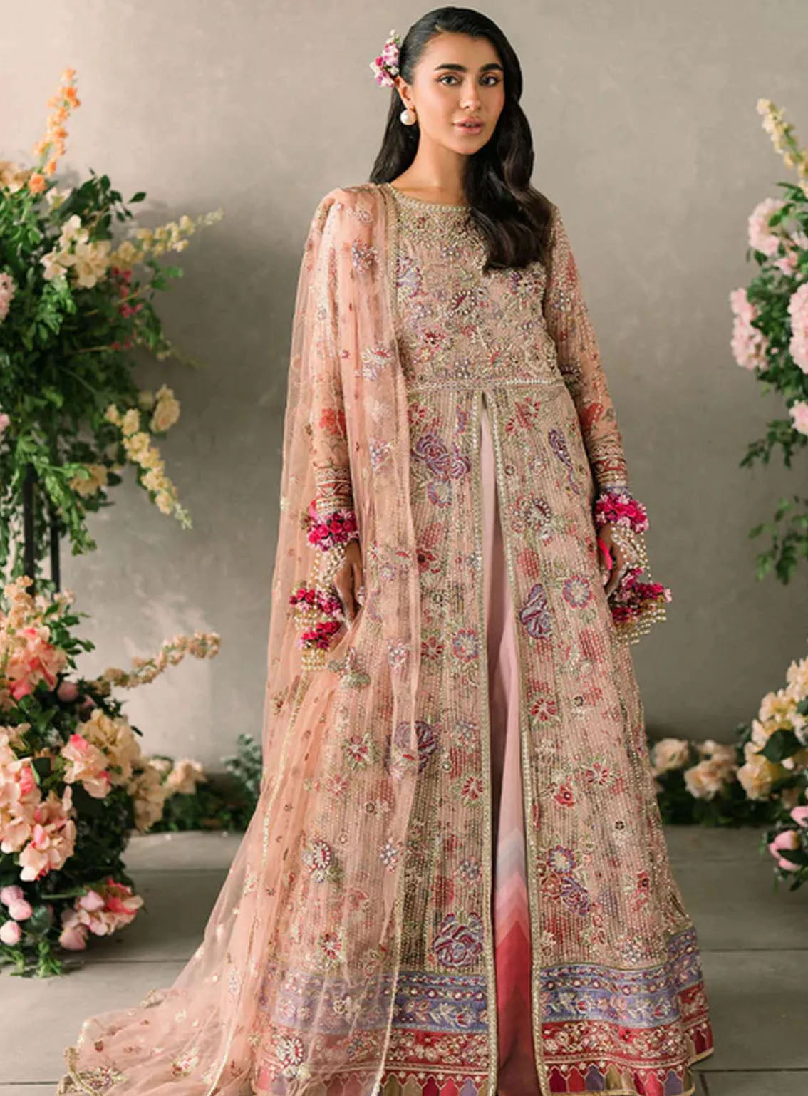 Mastani Evening by Mushq Embroidered Chiffon Suits Unstitched 3 Piece - MQ24ME MCH-07 SONA Mastani Evening by Mushq Embroidered Chiffon Suits Unstitched 3 Piece - MQ24ME MCH-07 SONA