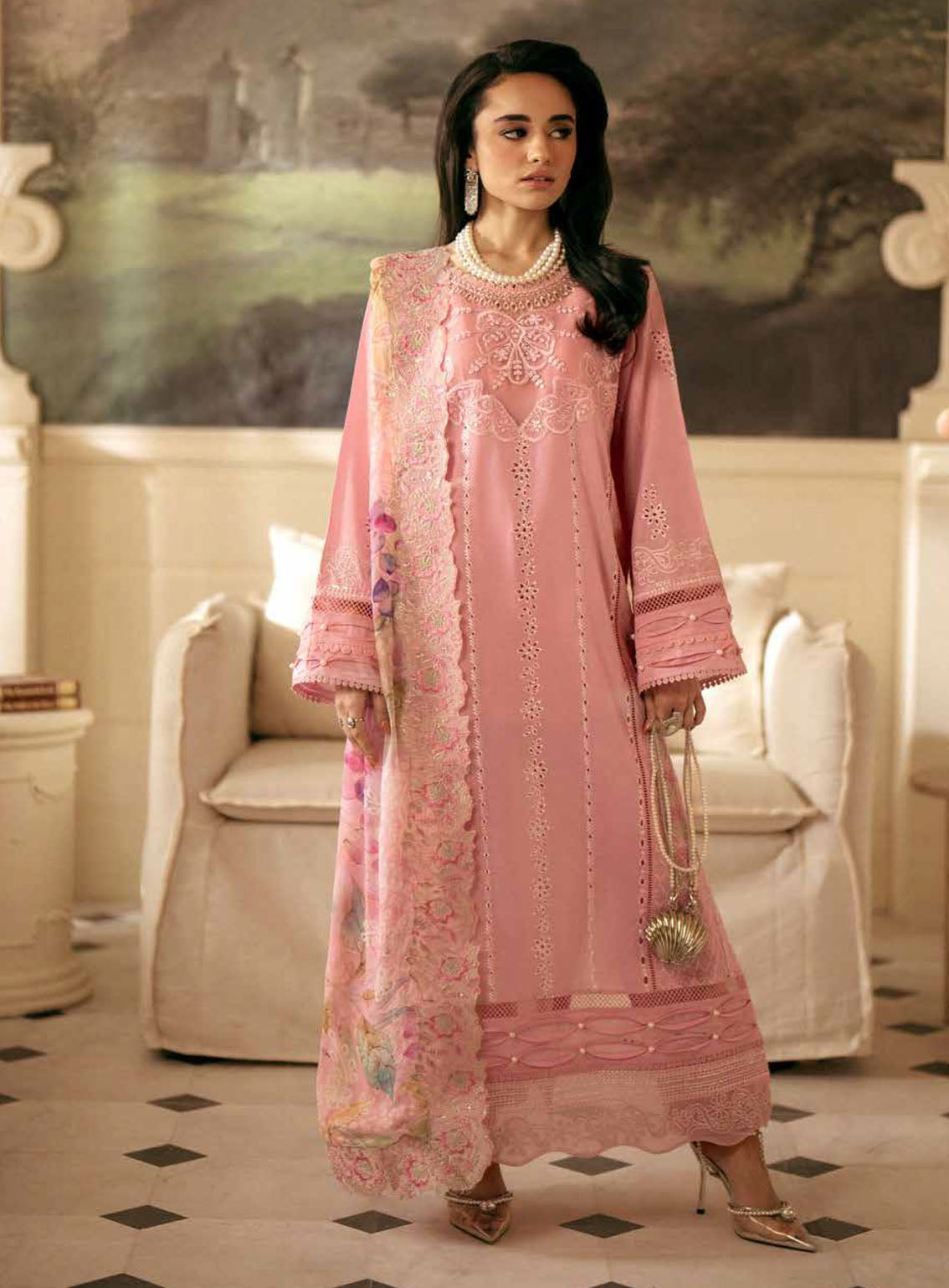 Maya By Nureh Embroidered Lawn Suits Unstitched 3 Piece - NU24MYL NS-141 Maya By Nureh Embroidered Lawn Suits Unstitched 3 Piece - NU24MYL NS-141
