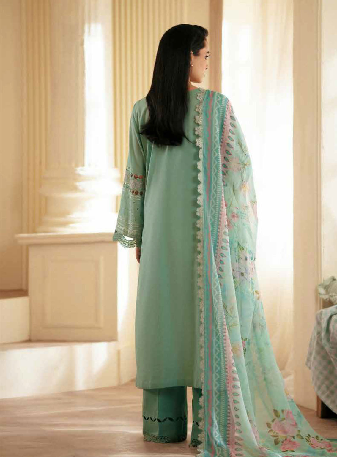 Maya By Nureh Embroidered Lawn Suits Unstitched 3 Piece - NU24MYL NS-144 Maya By Nureh Embroidered Lawn Suits Unstitched 3 Piece - NU24MYL NS-144