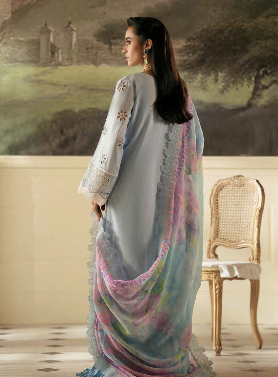 Maya By Nureh Embroidered Lawn Suits Unstitched 3 Piece - NU24MYL NS-145 Maya By Nureh Embroidered Lawn Suits Unstitched 3 Piece - NU24MYL NS-145