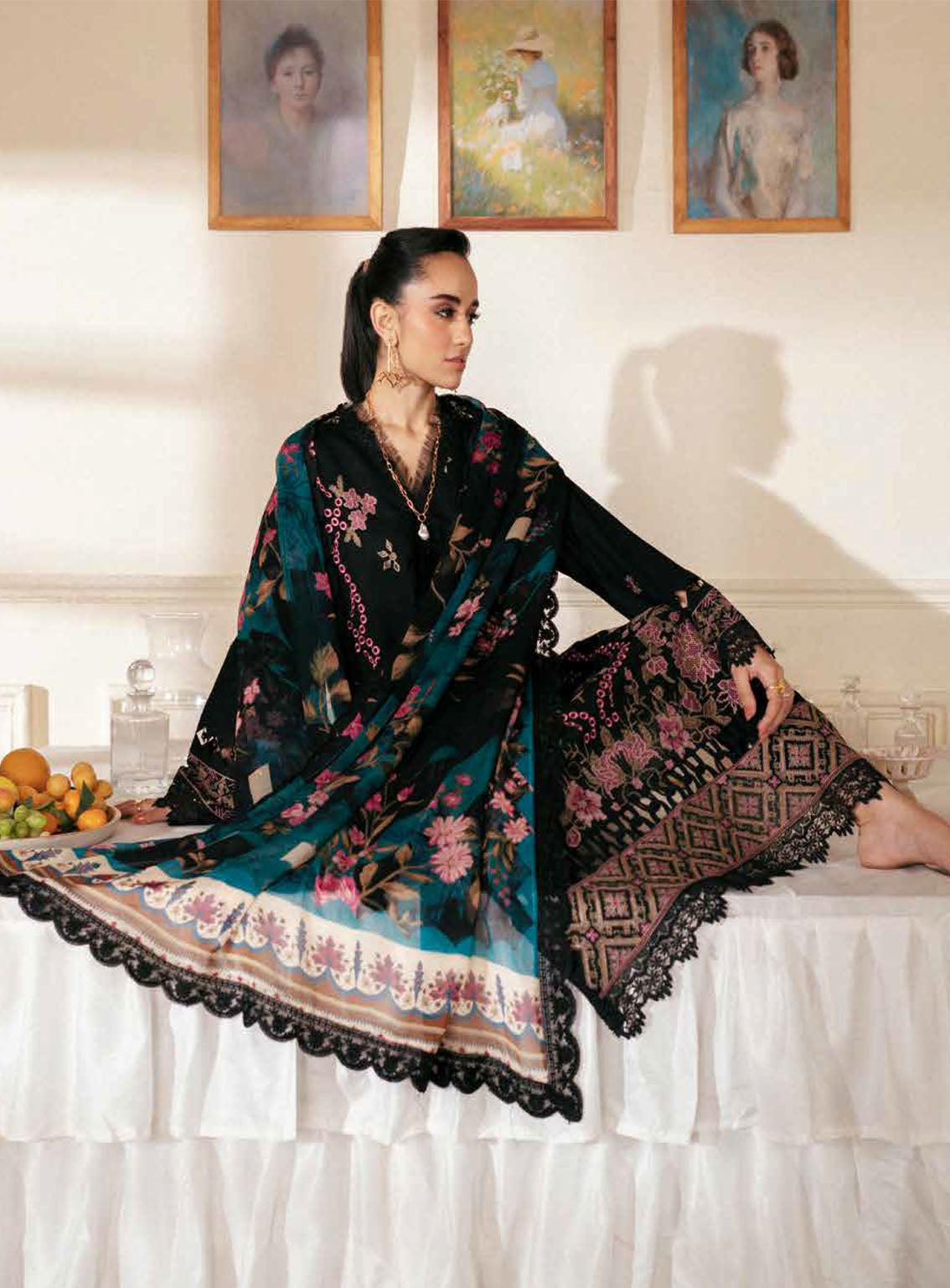 Maya By Nureh Embroidered Lawn Suits Unstitched 3 Piece - NU24MYL NS-146 Maya By Nureh Embroidered Lawn Suits Unstitched 3 Piece - NU24MYL NS-146