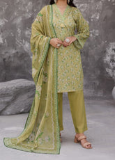 Maya By Aizal Printed Cambric 3 Piece Stitched Suit AL26MCV1 D-03