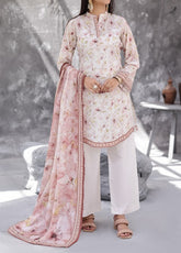 Maya By Aizal Printed Cambric 3 Piece Stitched Suit AL26MCV1 D-07
