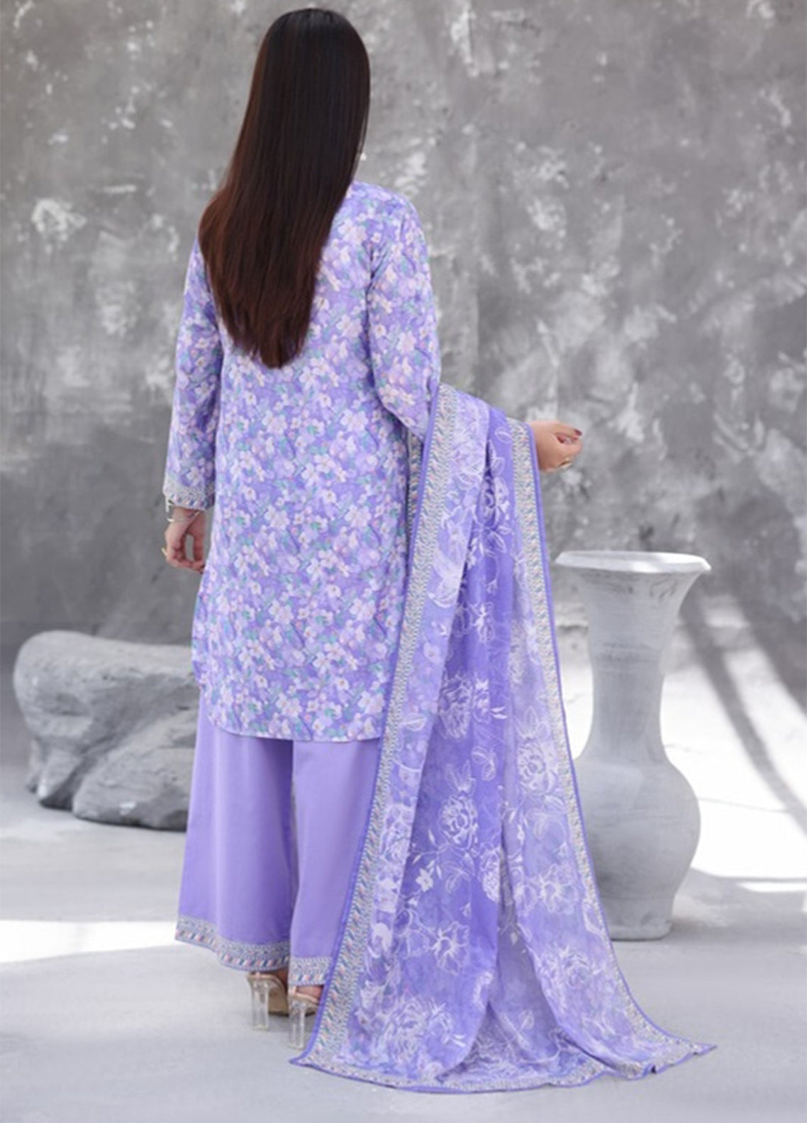 Maya By Aizal Printed Cambric 3 Piece Stitched Suit AL26MCV1 D-08 Maya By Aizal Printed Cambric 3 Piece Stitched Suit AL26MCV1 D-08