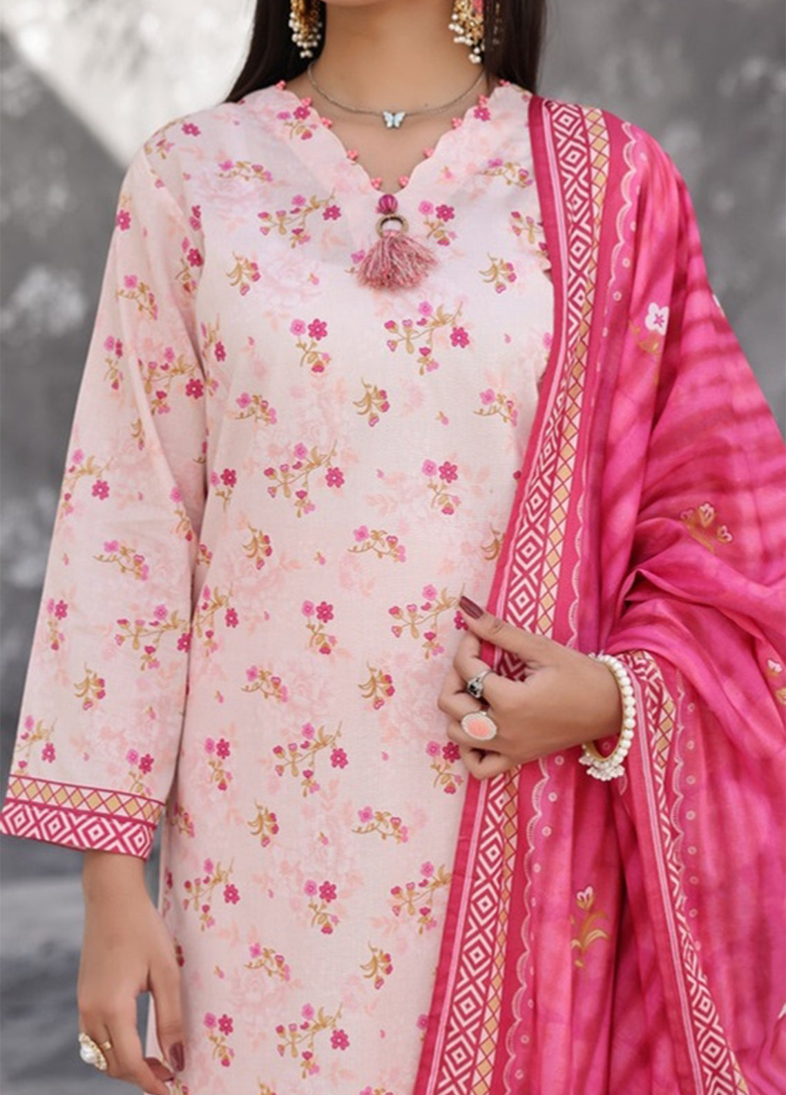 Maya By Aizal Printed Cambric 3 Piece Stitched Suit AL26MCV1 D-09 Maya By Aizal Printed Cambric 3 Piece Stitched Suit AL26MCV1 D-09