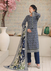 Maya By Aizal Printed Lawn 3 Piece Stitched Suit AL26MPV4 D-841