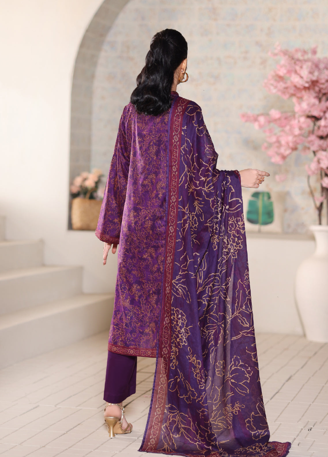 Maya By Aizal Printed Lawn 3 Piece Stitched Suit AL26MPV4 D-844 Maya By Aizal Printed Lawn 3 Piece Stitched Suit AL26MPV4 D-844