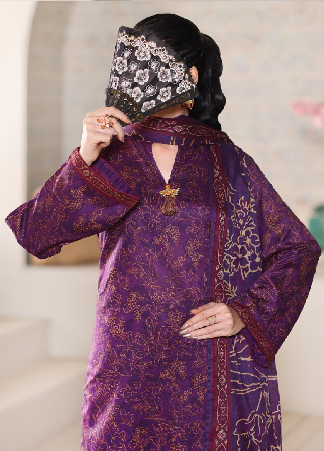 Maya By Aizal Printed Lawn 3 Piece Stitched Suit AL26MPV4 D-844 Maya By Aizal Printed Lawn 3 Piece Stitched Suit AL26MPV4 D-844