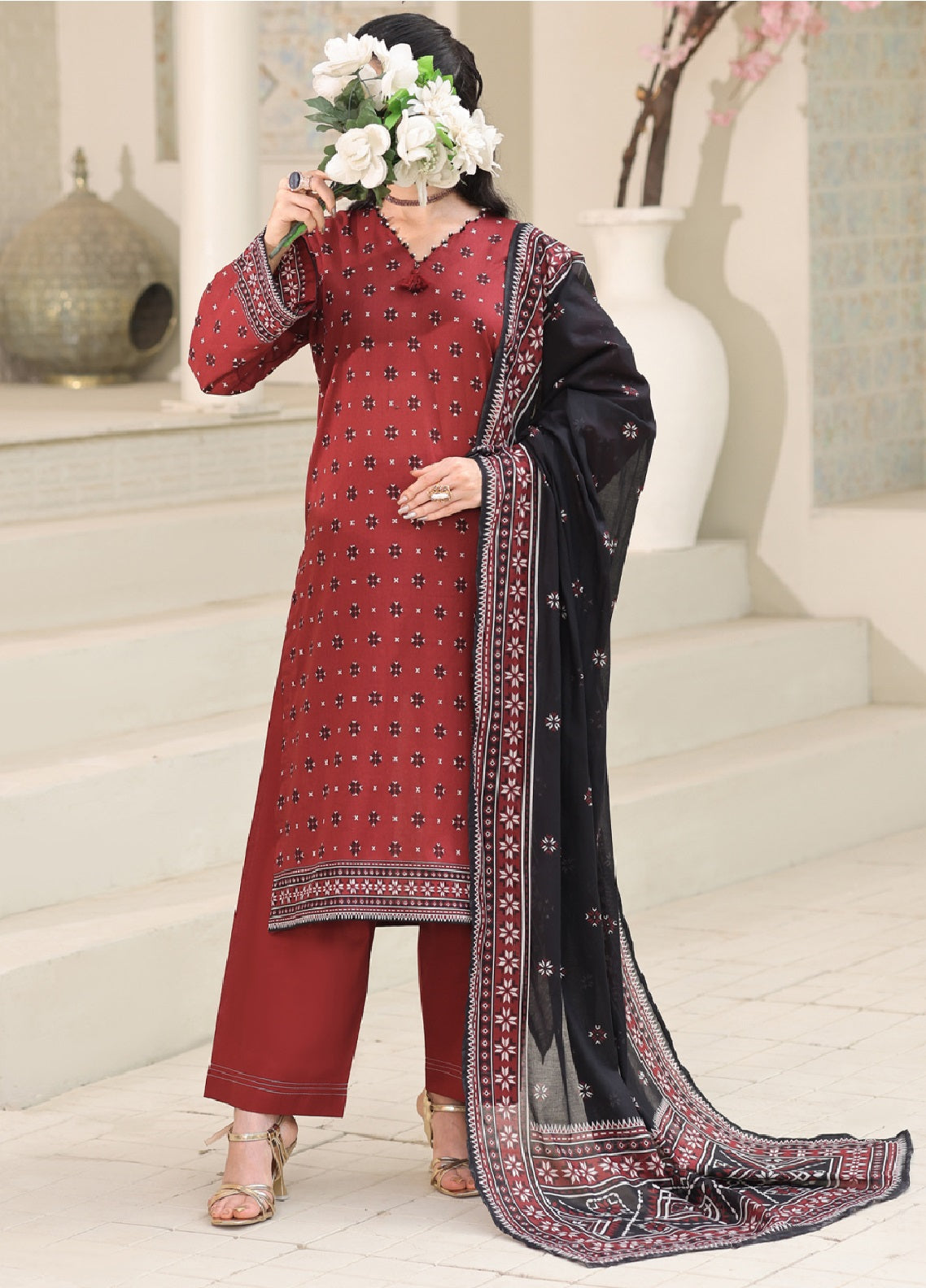 Maya By Aizal Printed Lawn 3 Piece Stitched Suit AL26MPV4 D-850 Maya By Aizal Printed Lawn 3 Piece Stitched Suit AL26MPV4 D-850