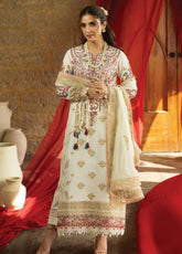 Maya By Imrozia Premium Luxury Embroidered Lawn 3 Piece Unstitched Suit IM26MLL D-150 AREEBA