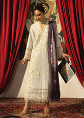 Maya By Imrozia Premium Luxury Embroidered Lawn 3 Piece Unstitched Suit IM26MLL D-153 RAMEEN