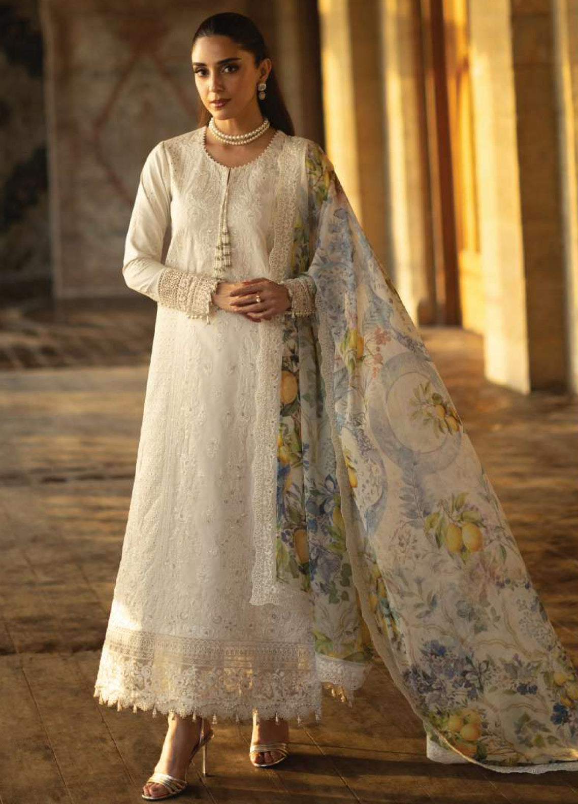 Maya By Imrozia Premium Luxury Embroidered Lawn 3 Piece Unstitched Suit IM26MLL D-154 INAYA Maya By Imrozia Premium Luxury Embroidered Lawn 3 Piece Unstitched Suit IM26MLL D-154 INAYA