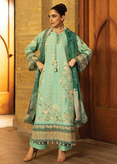 Maya By Imrozia Premium Luxury Embroidered Lawn 3 Piece Unstitched Suit IM26MLL D-156 YALINA
