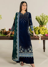 Maya By Nureh Luxury Embroidered Velvet 3 Piece Unstitched Suit NU26MV D-NW-137