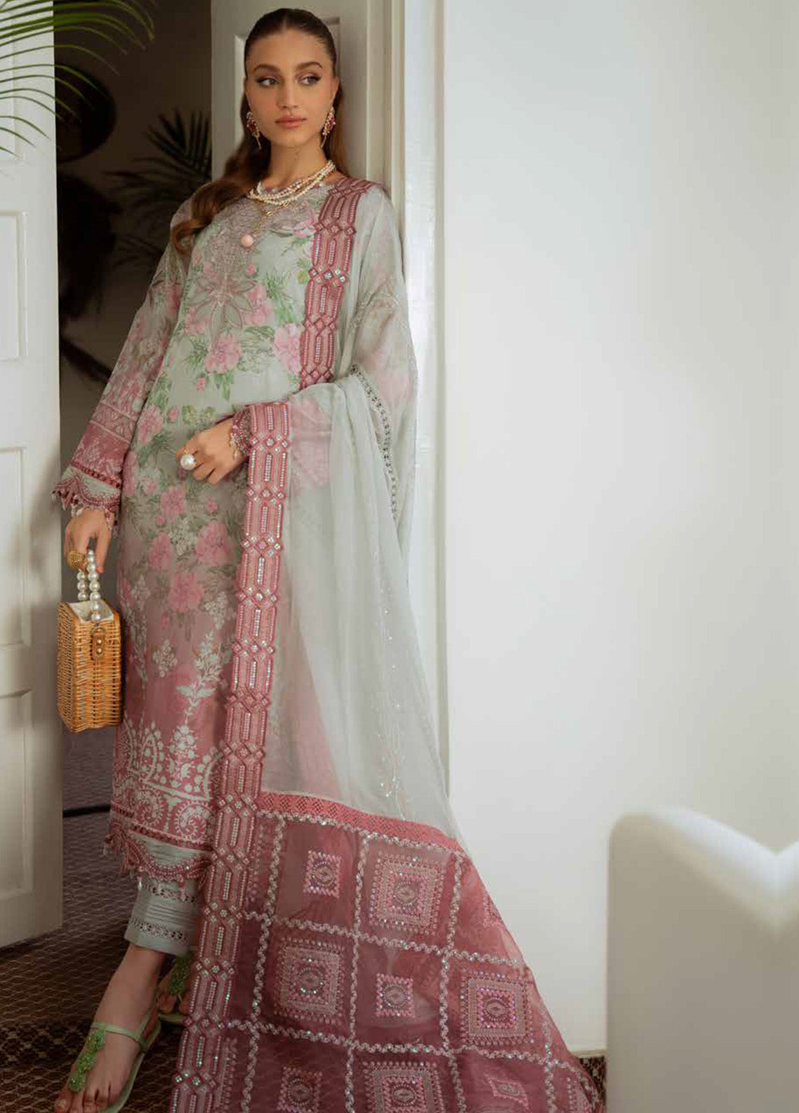 Maya by Nureh Embroidered Swiss Lawn Suits Unstitched 3 Piece - NU25MSL NS-147 Maya by Nureh Embroidered Swiss Lawn Suits Unstitched 3 Piece - NU25MSL NS-147
