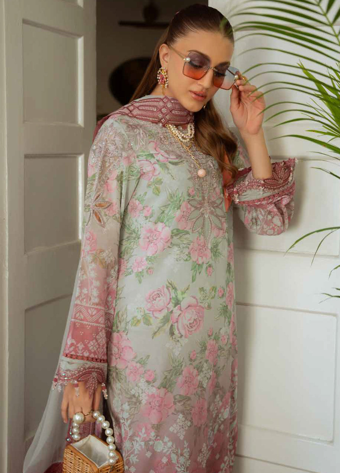 Maya by Nureh Embroidered Swiss Lawn Suits Unstitched 3 Piece - NU25MSL NS-147 Maya by Nureh Embroidered Swiss Lawn Suits Unstitched 3 Piece - NU25MSL NS-147
